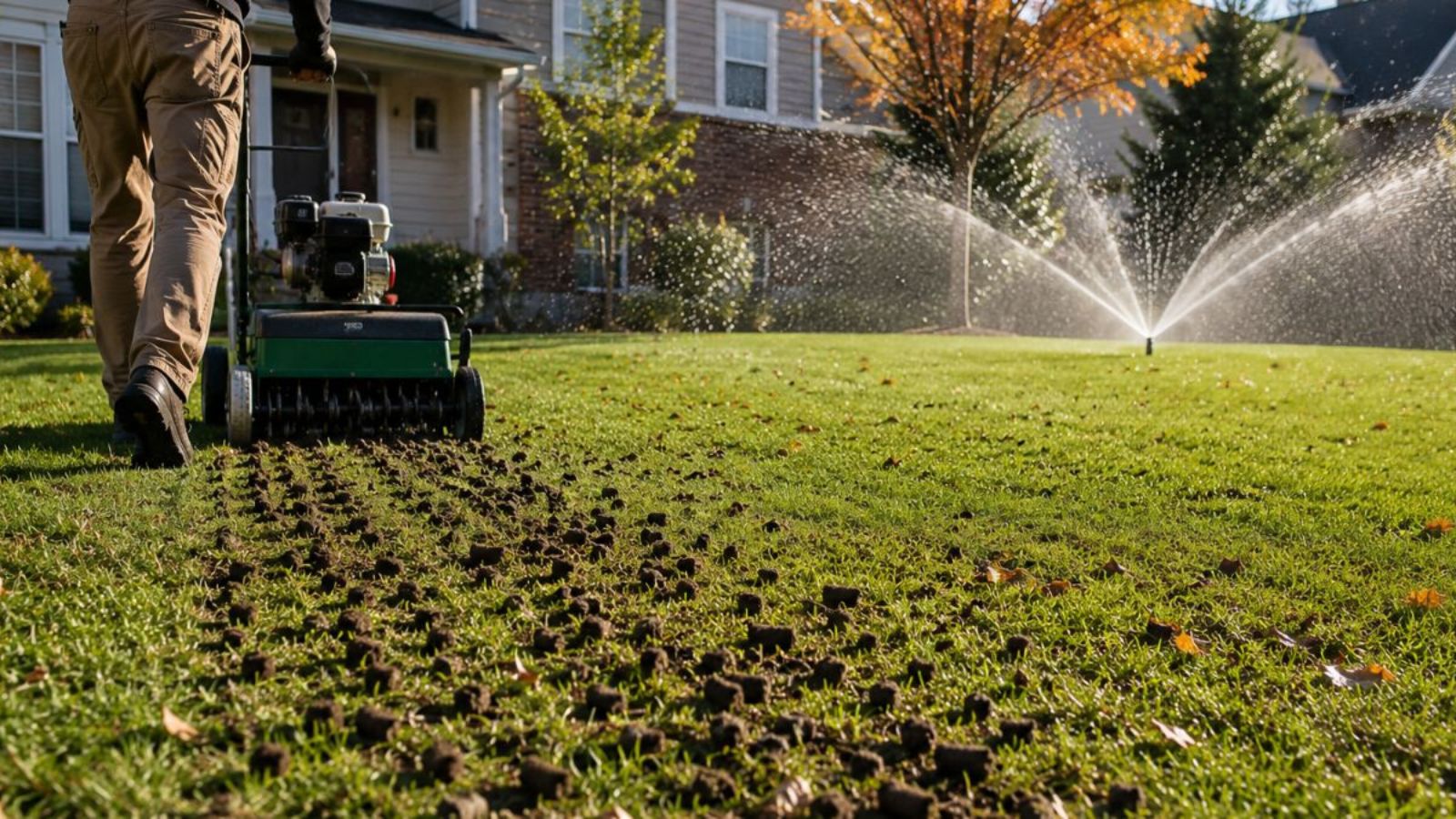 sprinkler system after overseeding